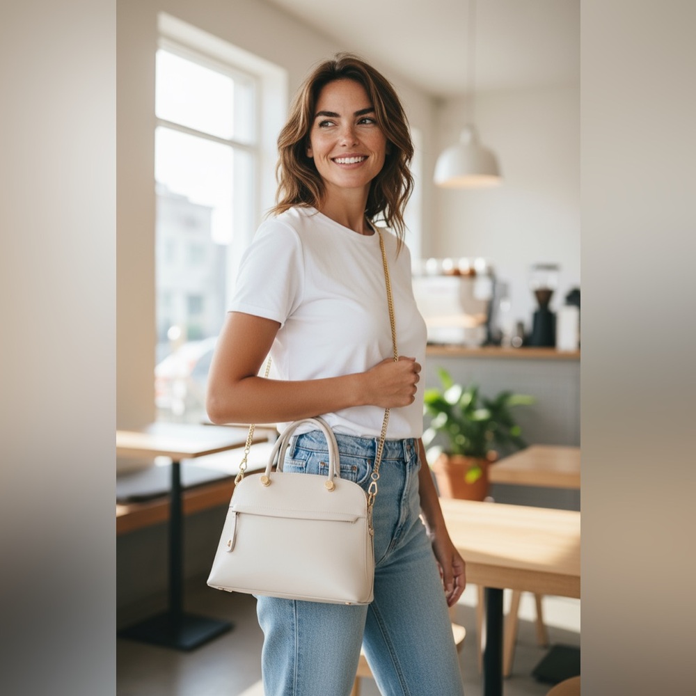 Furla Piper Satchel/Crossbody Bag in EUC
